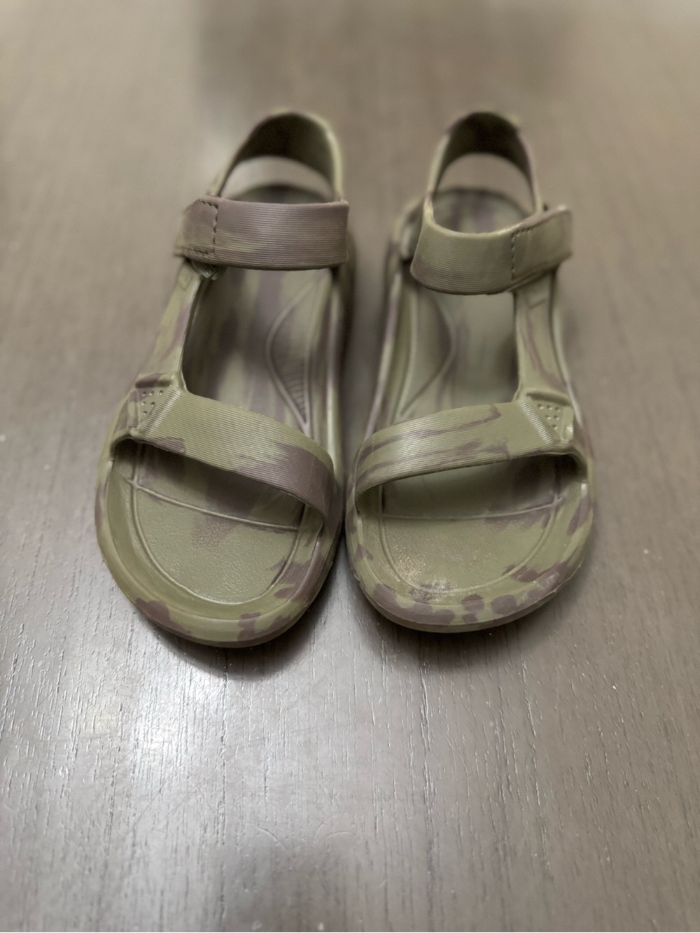 Teva Kids Olive Green Camo Sandals